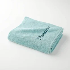 Collection serviettes de bain 420 g/m² brodées "MONSIEUR"