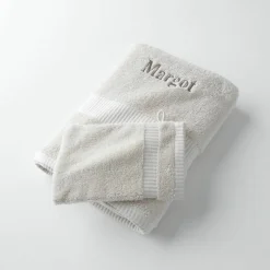 Collection serviettes de bain 640 g/m2 personnalisables confort extra moelleux