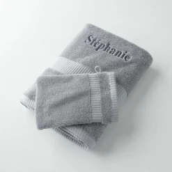 Collection serviettes de bain 640 g/m2 personnalisables confort extra moelleux