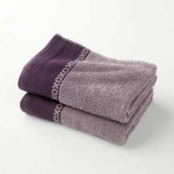 Collection serviettes de bain 420 gr/m² liteau tissé fantaisie