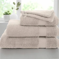 Collection serviettes de bain unies coton modal 500 g/m²
