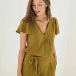 Combinaison pantalon crêpe fluide