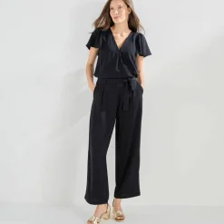 Combinaison pantalon crêpe fluide