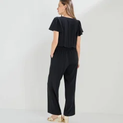 Combinaison pantalon crêpe fluide