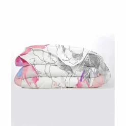 Couette coton imprimé Fleurs 200 g/m²