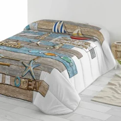 Couette microfibre imprimée Mer 200 g/m²