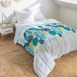 Couette microfibre imprimé végétal 400 g/m²