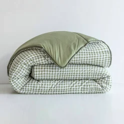Couette microfibre imprimé vichy 200 g/m²