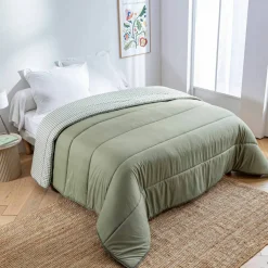 Couette microfibre imprimé vichy 400 g/m²