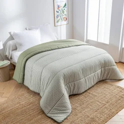 Couette microfibre imprimé vichy 400 g/m²