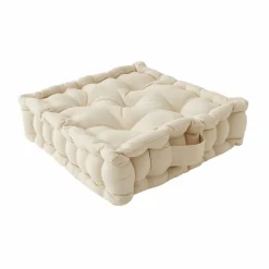 Coussin de sol uni coton