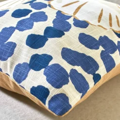 Coussin imprimé coquillages