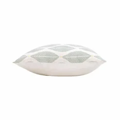Coussin imprimé feuilles détails dorés