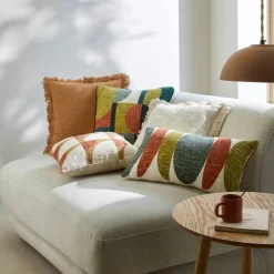 Coussin imprimé géométrique
