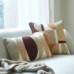 Coussin imprimé géométrique