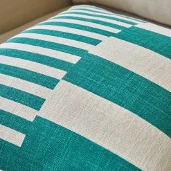 Coussin imprimé rayures