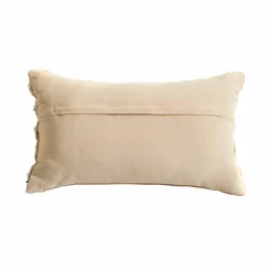 Coussin rectangulaire brodé tigre