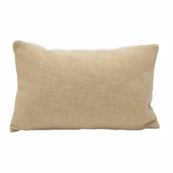 Coussin rectangulaire feuilles tuftées