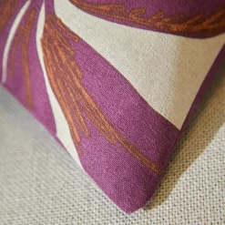 Coussin rectangulaire imprimé feuillage