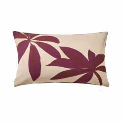 Coussin rectangulaire imprimé feuillage