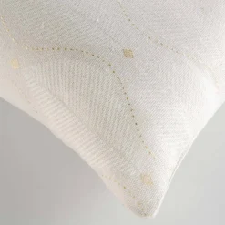 Coussin rectangulaire imprimé feuilles détails dorés