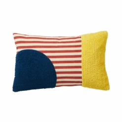 Coussin rectangulaire imprimé géométrique
