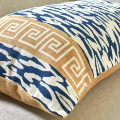 Coussin rectangulaire imprimé géométrique