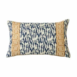 Coussin rectangulaire imprimé géométrique