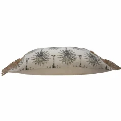 Coussin rectangulaire, imprimé palmiers