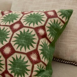 Coussin rectangulaire imprimé Zellige