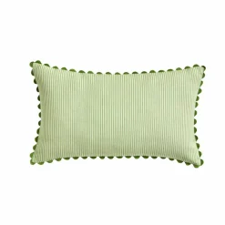 Coussin rectangulaire rayé coton