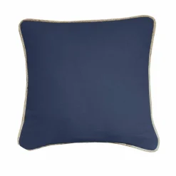 Coussin uni biais en jute