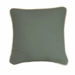 Coussin uni biais en jute