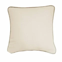 Coussin uni biais en jute