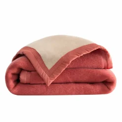Couverture bicolore pure laine 800 g/m²