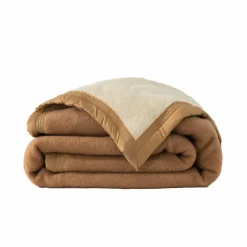 Couverture bicolore pure laine 600 g/m²