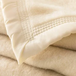 Couverture bicolore pure laine 600 g/m²