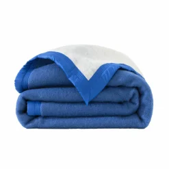 Couverture bicolore pure laine 800 g/m²
