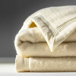 Couverture bicolore pure laine 800 g/m²
