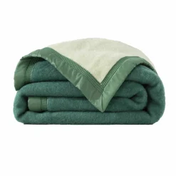 Couverture bicolore pure laine 800 g/m²