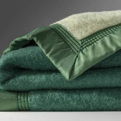 Couverture bicolore pure laine 800 g/m²