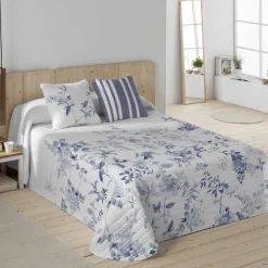 Couvre-lit matelassé Capri imprimé réversible