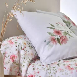 Couvre-lit matelassé Eglantine imprimé fleuri