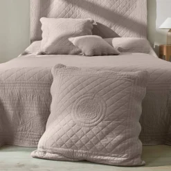 Couvre-lit uni style boutis Cassandre