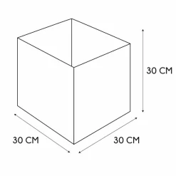 Cube de rangement en bois