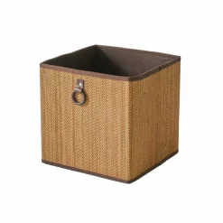Cube de rangement pliable, bambou
