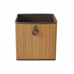 Cube de rangement pliable, bambou