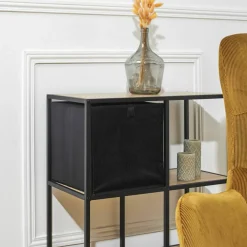 Cube de rangement pliable, velours