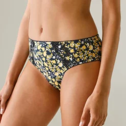 Culotte brodée forme midi coton imprimé fleuri Olbia - lot de 2