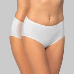 Culotte coton biologique(**) forme midi - lot de 2